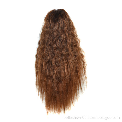 Hot sell short kinky curly ponytail synthetic ponytail drawstring Afro ponytail hair extensions synthetic hair